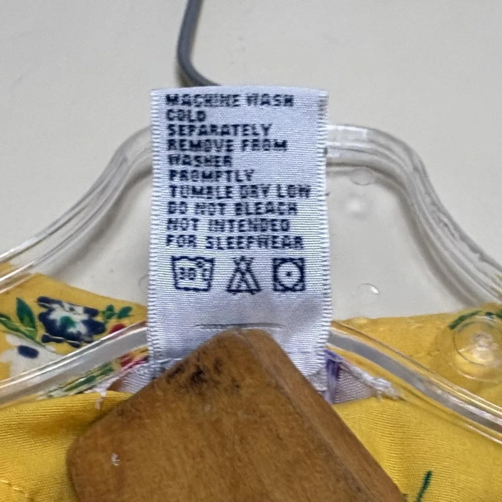 VTG Gymboree Country Meadows Dress Rainbow Tag Cottagecore Yellow Floral 12-18 M